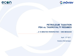 Project Overview Oil for Development: SUDAN