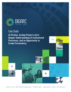 Case Study: At Purdue, Acalog Project Led to Deeper