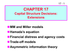 Capital structure advanced issues