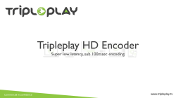 Tripleplay HD Encoder