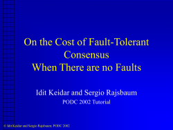 PODC 2002 Tutorial Slides