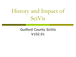 History and Impact of Sci. Vis.
