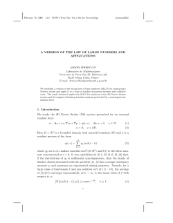 (NS) system perturbed by - Universit&eacute; de Cergy
