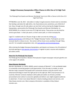 Gadget Giveaway sweepstakes offers chance to win one of 15 high