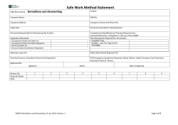 Demolition and Dismantling