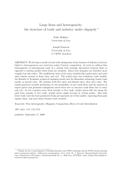 Large firms and heterogeneity: the structure of trade and industry
