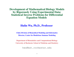Development of Mathematical Biology Models by Rigorously Using