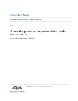 A unified approach to comparative statics puzzles in experiments