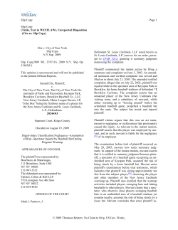 Elie v. City of New York - New York Injury Cases Blog