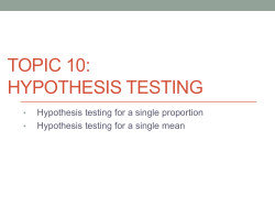 null hypothesis