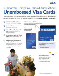 Unembossed Cards - Bank of America Merchant Services