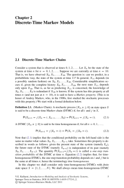 Discrete-Time Markov Models