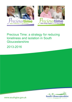 Precious Time: a strategy for reducing loneliness and