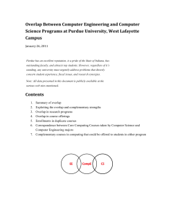 CSCEOverlap2011Old - Purdue University :: Computer Science