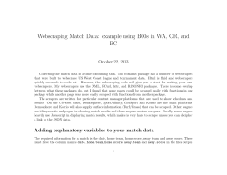 Webscraping Match Data: example using B00s in WA, OR, and BC