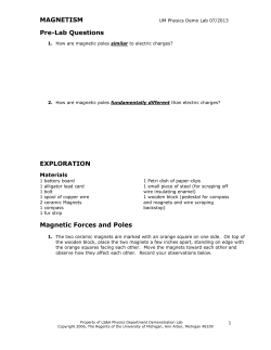 Magnetism Lab - University of Michigan SharePoint Portal