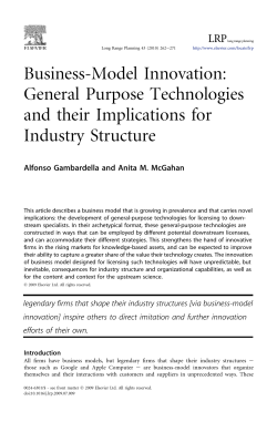 Business-Model Innovation: General Purpose Technologies and