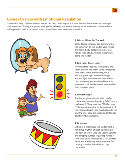 Games to Help with Emotional Regulation