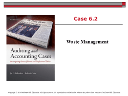 Case 6.2 Waste Management - McGraw