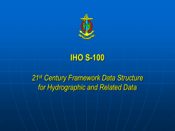 IHO S-100 - International Hydrographic Organization