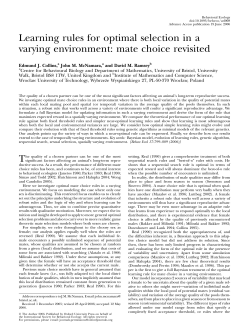 Learning rules for optimal selection in a varying