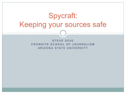 Spycraft: Keeping your sources private - public.asu.edu