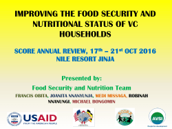 The Role of Training Institutions in extension service delivery in