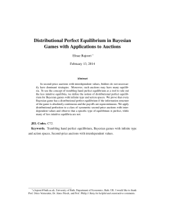 Distributional Perfect Equilibrium in Bayesian Games with