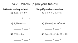 Division - 2-Digit Divisor