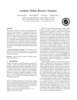 Synthesis Modulo Recursive Functions - LARA