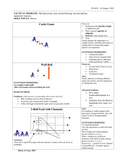 DRIVES &ndash; 3 BALL FEED