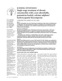 Single-stage treatment of chronic osteomyelitis with a
