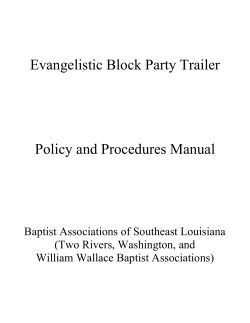 The Evangelistic Block Party Trailer is a ministry provided