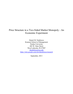 Price Structure in a Two-Sided Market Monopoly