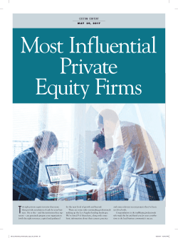 Most Influential Private Equity Firms