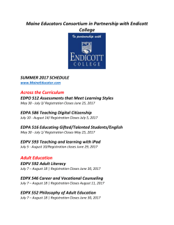 August 18 | Registration Closes June 30, 2017 in