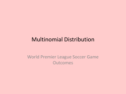 Multinomial Distribution