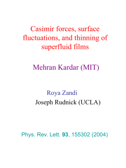 Casimir forces, surface fluctuations, and thinning of superfluid films