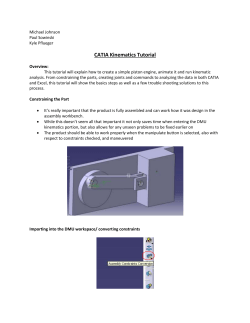 CATIA Kinematics Tutorial