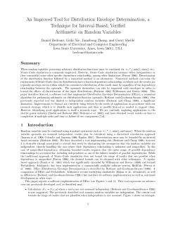 An Improved Tool for Distribution Envelope Determination, a