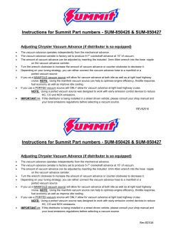 Instructions for Summit Part numbers - SUM-850426