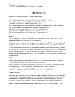 2. 1- and 2-Tailed Hypothesis Tests