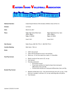 EASTERN IDAHO VOLLEYBALL ASSOCIATION