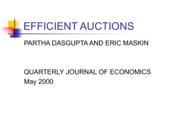EFFICIENT AUCTIONS