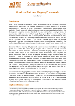 Boundary Partners - Outcome Mapping Learning community
