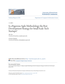 Is a Rigorous Agile Methodology the Best Development Strategy for