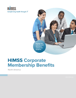 HIMSS Corporate Membership Benefits