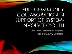 larimer county dhs - The Coalition for Juvenile Justice