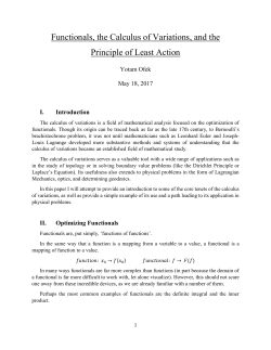 Lagrangian Mechanics