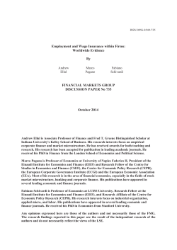 Employment and Wage Insurance within Firms
